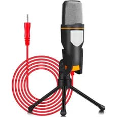Microfone Condensador Omnidirecional para Pc Notebook Macbook Ipad Tablet Iphone Celular conector P2