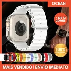 Pulseira Ocean Smartwatch 38mm a 49mm Watch Pro Ultra Mini Silicone Treino Natação