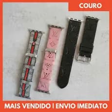Pulseira de Couro Smartwatch 42mm a 49mm Watch Pro