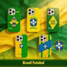 Capinha para iPhone 15 14 13 12 11 ProMax 7/8 Plus XR da torcida brasileira Samba Army