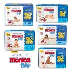 TURMA DA MÔNCA - Fralda Mega - Escolha o tamanho