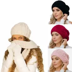 Touca Feminina de Lã Boina Trança Beanie Caidinha | Inverno Quentinha Elegante varias cores.