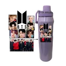 Garrafa térmica BTS BT21 KPOP  com tampa