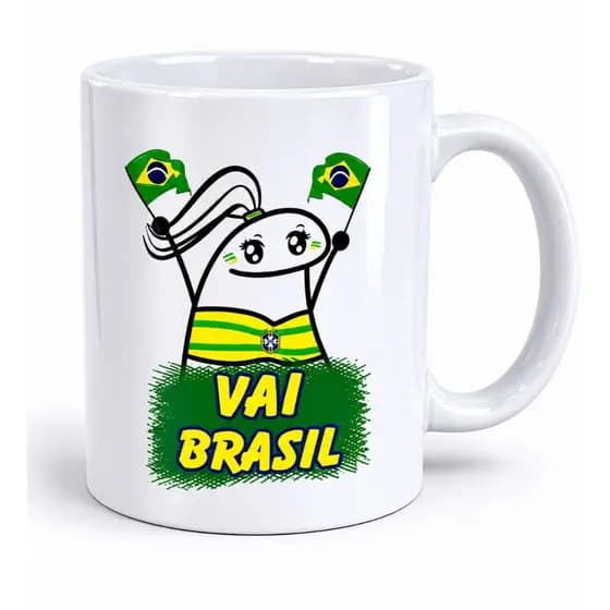 Caneca xicara 325ml personalizada  presente porcelana premium
