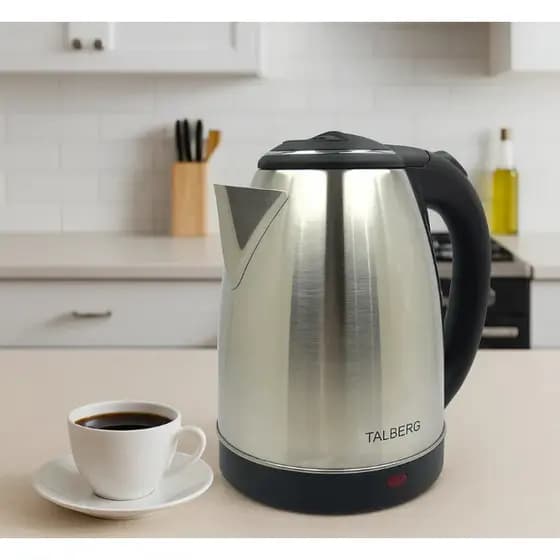 Chaleira Elétrica Inox 1,8L com Desligamento Automático