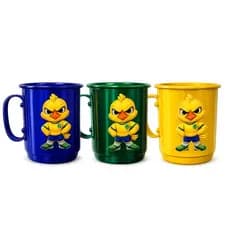Caneca de alumínio personalizada mascote do Brasil 350ml