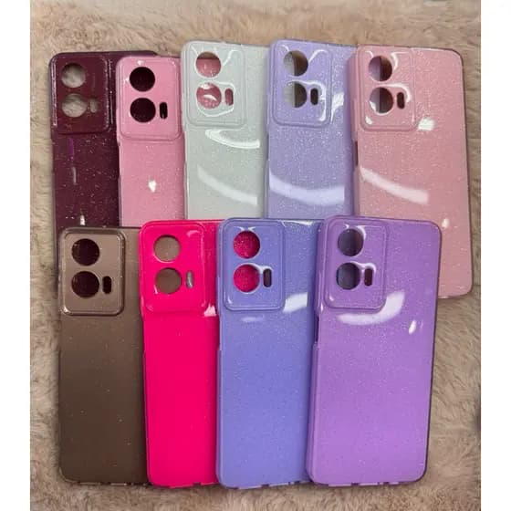 Capa capinha Brilhosa com veludo Motorola G35 / Forrada Interna/ Premium/