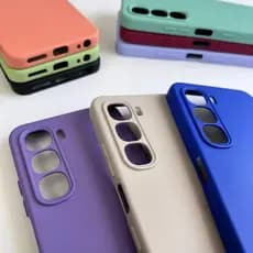 Capinha para infinix Hot 60I / Capa Case Silicone Colorida Forrada Aveludada