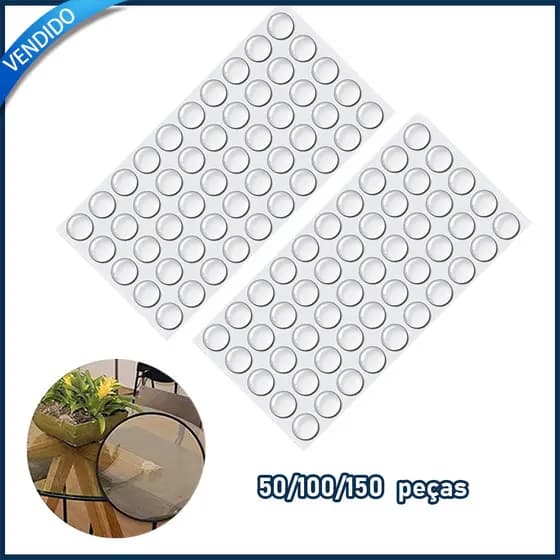 50/100/150 Amortecedores para portas de armários amortecedores redondos de silicone autoadesivos para portas e gavetas