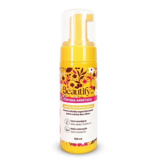 Espuma de Limpeza para Extensão de Cílios Beautify Pro 150ml