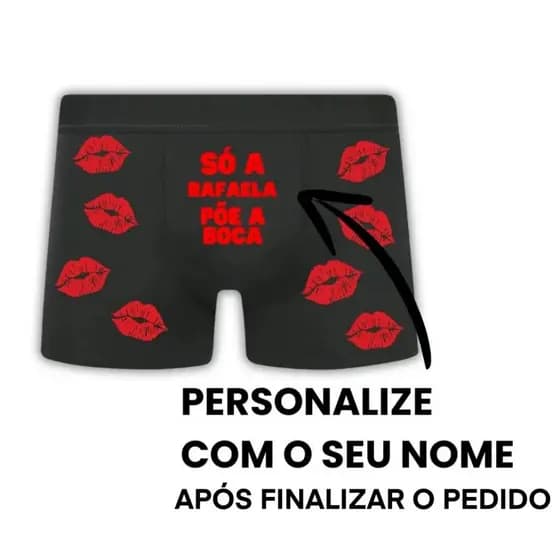 Cueca Personalizada com Sua Foto – Presente Criativo Romântico e Sensual para Casal
