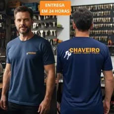 Camiseta Profissional para Chaveiro – Estampa Premium Alta Definição