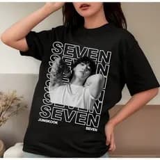 Camiseta Feminina Seven Jungkook Bts Seven Fã Musica Moda