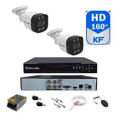 Kit Cftv 2 Câmeras Segurança Bullet Fullsec Dvr Hd 160gb
