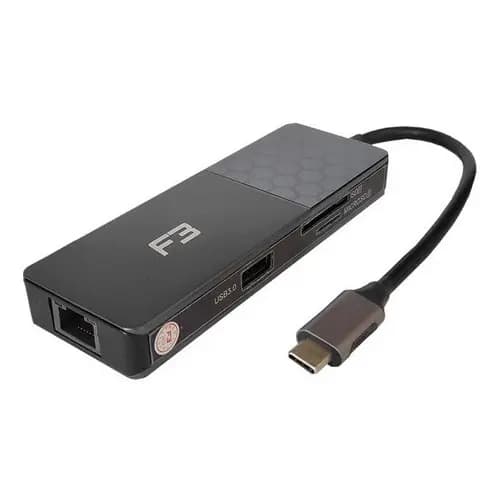 Hub Adaptador Tipo-c 7 Em 1 Hdmi Usb 3.0 Micro Sd Lan F3 Jc-tyc-760