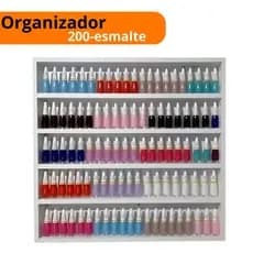 Expositor Nicho 100 ou 200 esmaltes , tintas , linhas , miniaturas , decorações Branco ou Preto