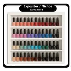Expositor Para 70 esmaltes,tintas,linhas,miniaturas,decorações Prateleira Nicho De Parede
