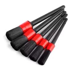 Kit 5 Escovas Para Limpeza Interna De Automóveis Cerdas Dura