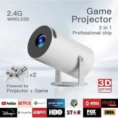 Projetor para jogos HY300 8000 lúmens 4K UHD Full HD 1080P HDMI WIFI Android 11 20000+ jogos