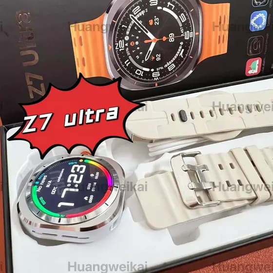 2024 Novo Samsung Galaxy Z7, ultra Smart Watch IP68 Homens Bússola Esportes Ao Ar Livre