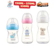 Mamadeiras Pimpolho - Escolha Tamanho 150ml 260ml 330ml Menino Menina Azul Rosa Anti Vazamento