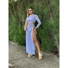 Vestido de tule saída de praia longa veste do 36 ou 40 ref:2397