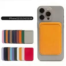 Carteira MagSafe Para iPhone 12/13/14/15/16-Capa Magnética Porta Cartão De Couro PU
