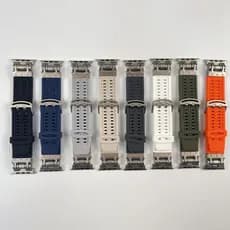 Pulseira de Silicone furadinha com fivela para Smartwatch e Serie 11/10/9/8/7/6/5/4