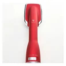 Escova Alisadora 2 em 1 Vermelha e Prata Seca Alisa e Modela Fácil 110V e 220V
