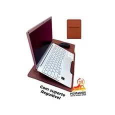 Capa para Notebook Bolsa Multiuso Multifuncional 3 em 1 Capa/ Suporte/ MousePad Cor Caramelo