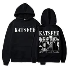 Moletom Canguru Blusa De Frio Beautiful Chaos Katseye Gnarly World Tour Graphic Unissex