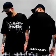 Camiseta Basica e OVERSIZED 4SHOBOIZ MIXTAPE Lngshot Boy Band Group Album World Tour Unissex