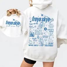 Moletom Canguru Blusa De Frio Freya Skye Stars Align Can't Fake it Golds Gome World Tour Unissex