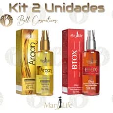 Kit Óleo Btox 50ml + Óleo Mult Supreme Argan 50ml