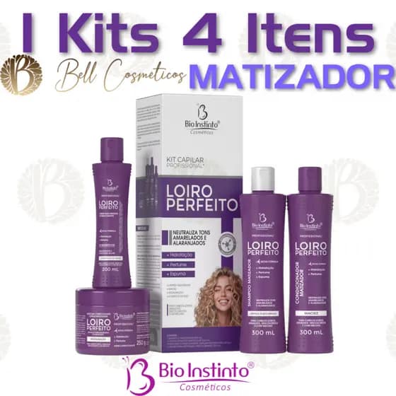 Kit Loiro Perfeito Bio Instinto 4 Itens