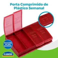 Porta Comprimidos Semanal Organização Remédios BPA Free