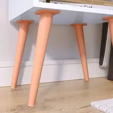 Kit Pés Pvc 4 unidades Retrô Palitos De Plástico 27cm PVC Para Moveis Mesas - LANÇAMENTO PROMOÇÃO