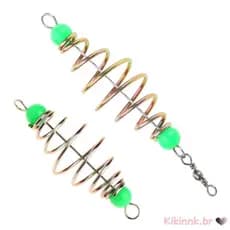 Conjunto Pesca 10 Suportes Gaiola Alimentadora Carpa Conta Pendente Para Lago Pequeno