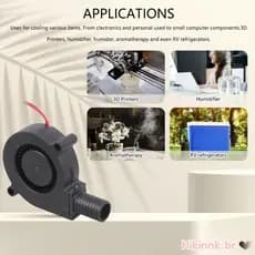 5015 Ventilador Resfriamento 5V 12V 24V XH2 54 Conector Para Umidificador Impressora 3D
