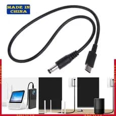 DC5 5x2 1mm 9V 12V 15V 20V TypeC PD-Cabo Alimentação Gatilho Para Roteador Computador 3A