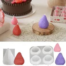 Molde Morango Silicone Estone Detalhes Intricados , Perfeito Para Fabricantes E Amadores , Fáci