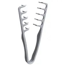 Pente Modelador Cabelo Texturizado Estone Para Cerdas Suaves , Maiores Volumes , Cinza Essencial
