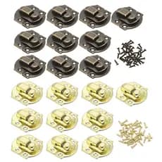 Estone 10x Bloqueio Metal Antigo Fivela Curvada Chifre Fecho Gancho Caixa Jóias Padl