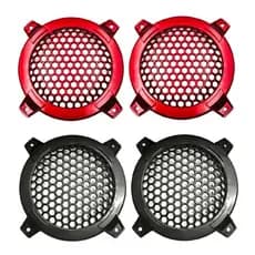 Estone 1 Par 4 Polegada Hexágono Auto Alto-Falante Capa Grade Subwoofer Do Carro Para Proteção Caso Decorativo C