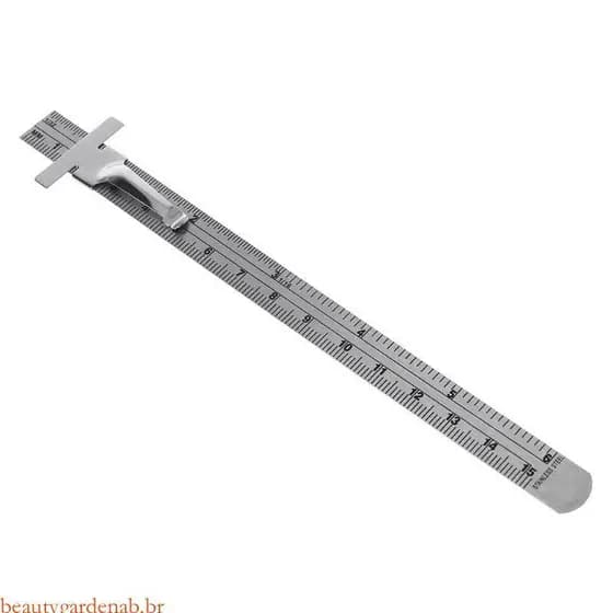 beautygardenab 6 Regra Bolso Aço Inoxidável, Régua Prática Para Engenharia, Escola, Escritório, Ferramenta