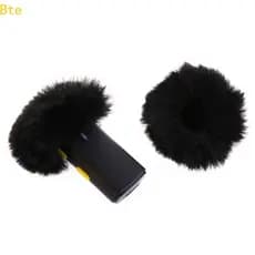 Bte Pin Lapela Pára-Brisa Microfones Capa Para Entrevista Microfone Ar Peludo