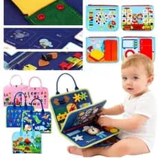 Placa Ocupada De Feltro Para Crianças Montessori Brinquedo Educativo Atividade Infantil Bebês Toddler Felt Cloth Livro