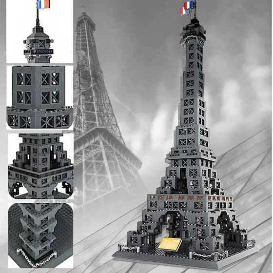 Blocos de montar infantil construqÃo grande Blocos De Construção Da Torre Eiffel Brinquedo Educativo DIY Modelo