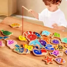 Brinquedos De Pesca Magnéticos Para Crianças De 1 A 3 Anos , Educativos Aprendizagem Precoce E Brincadeiras Entre Pais F