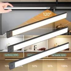 60CM luminaria decoracao de quarto Lâmpada noturna LED com sensor de movimento sem fio USB recarregável Branca Fria